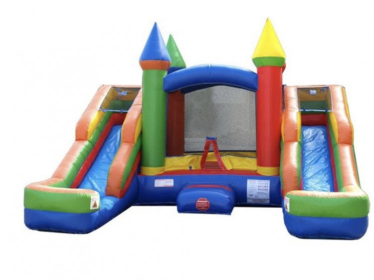 10) Mega Block Bounce house with slide wet/dry - Daves Bounce and Play  Party Rental and Bounce House Rental