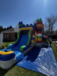 0A2CEC7F 08FB 4B83 AC04 C1A958E5614E 1681379857 (#10) Mega Block Bounce house with slide wet/dry