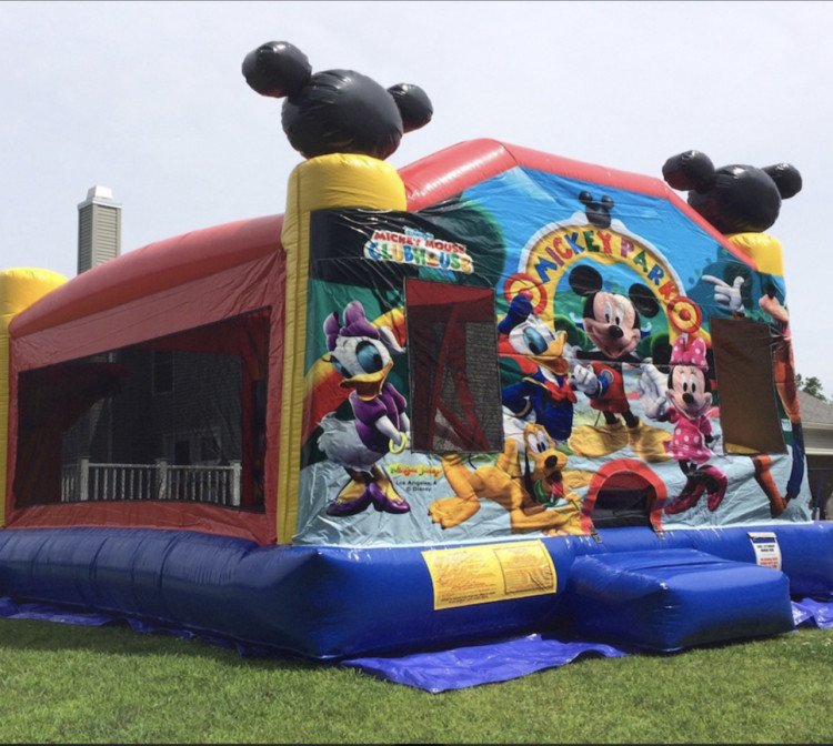 10) Mega Block Bounce house with slide wet/dry - Daves Bounce and Play  Party Rental and Bounce House Rental