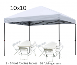 Tent Tables and Chairs  Package