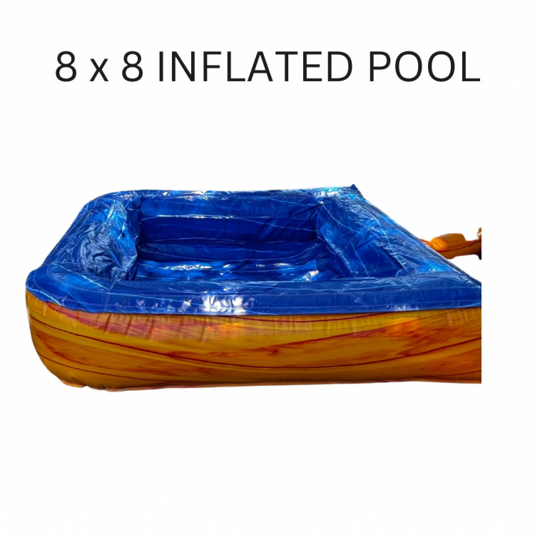 8 x 8 INFLATED POOL