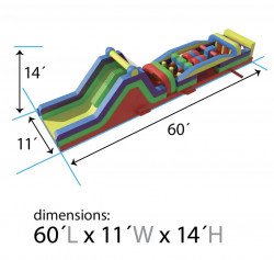 B00BE686 512C 4DEF BFA4 5E04F8474E2D 1727118929 #(48) 60’ OBSTACLE COURSE WITH 14’ SLIDE