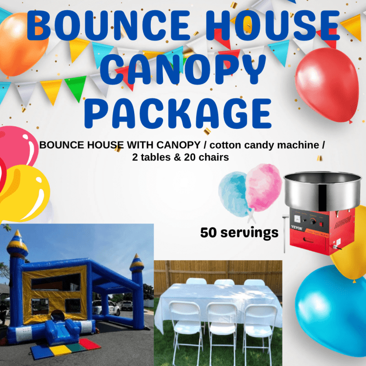 BOUNCE HOUSE WITH CANOPY PACKAGE