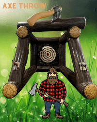 HUGE AXE THROW GAME HUGE AXE THROW GAME
