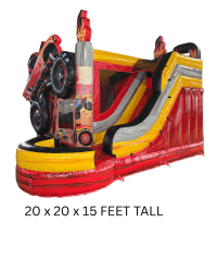 (98) MONSTER TRUCK BOUNCE HOUSE WITH A SLIDE