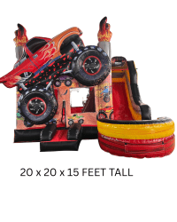 (98) MONSTER TRUCK BOUNCE HOUSE WITH A SLIDE