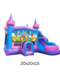 EASTER BOUNCE HOUSE WITH A SLIDE